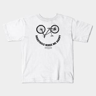 Mountain Bike "Hardtails Make Me Happy" Kids T-Shirt